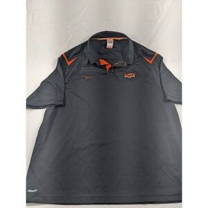 vintage 1990s Oklahoma State Cowboys OSU nike team sports polo shirt XL‎